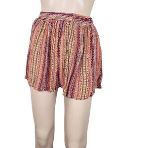 Forever 21 Aztec Mini Orange Skirt